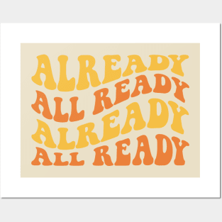 Already All Ready Matthew McConaughey Quote Retro Posters and Art